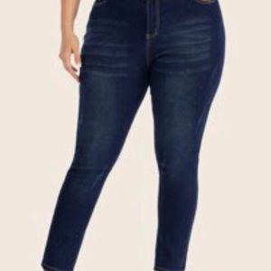 SHEIN catscratch skinny jeans